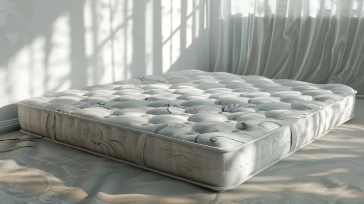 An old mattress that needs to be removed.
