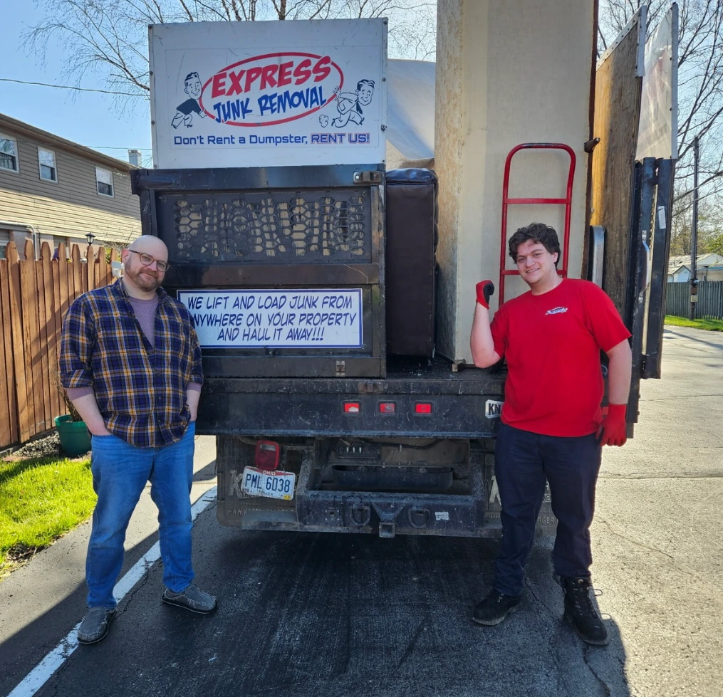 Express Junk Removal apartment cleanout job in Northeast Ohio