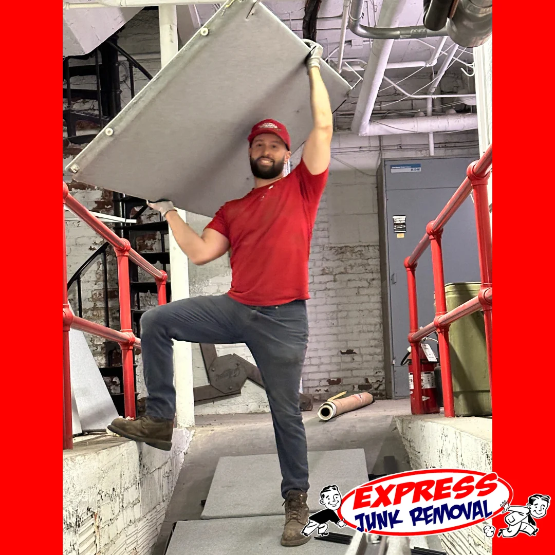 Removing commercial dividers from commercial building